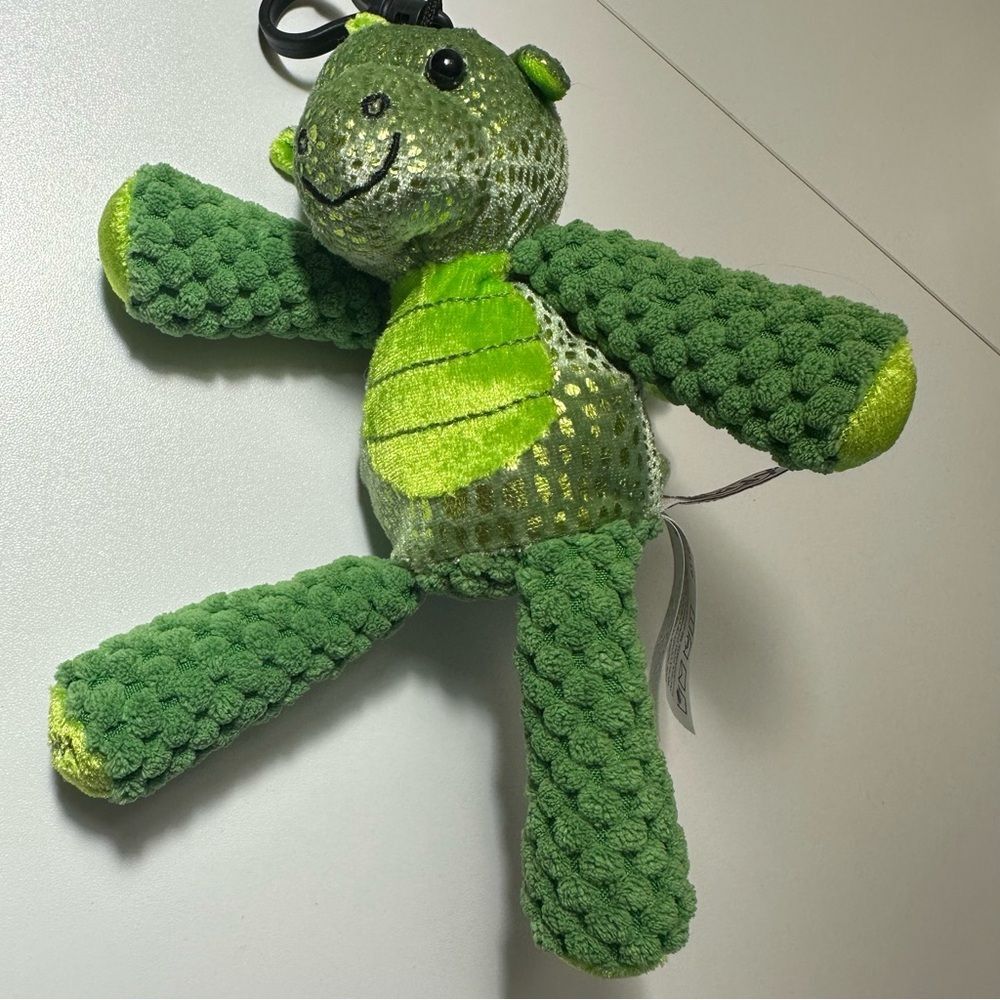 Scentsy Buddy 8” Scout‎ The Dragon Green Stuffed Animal Plush Keychain Clip